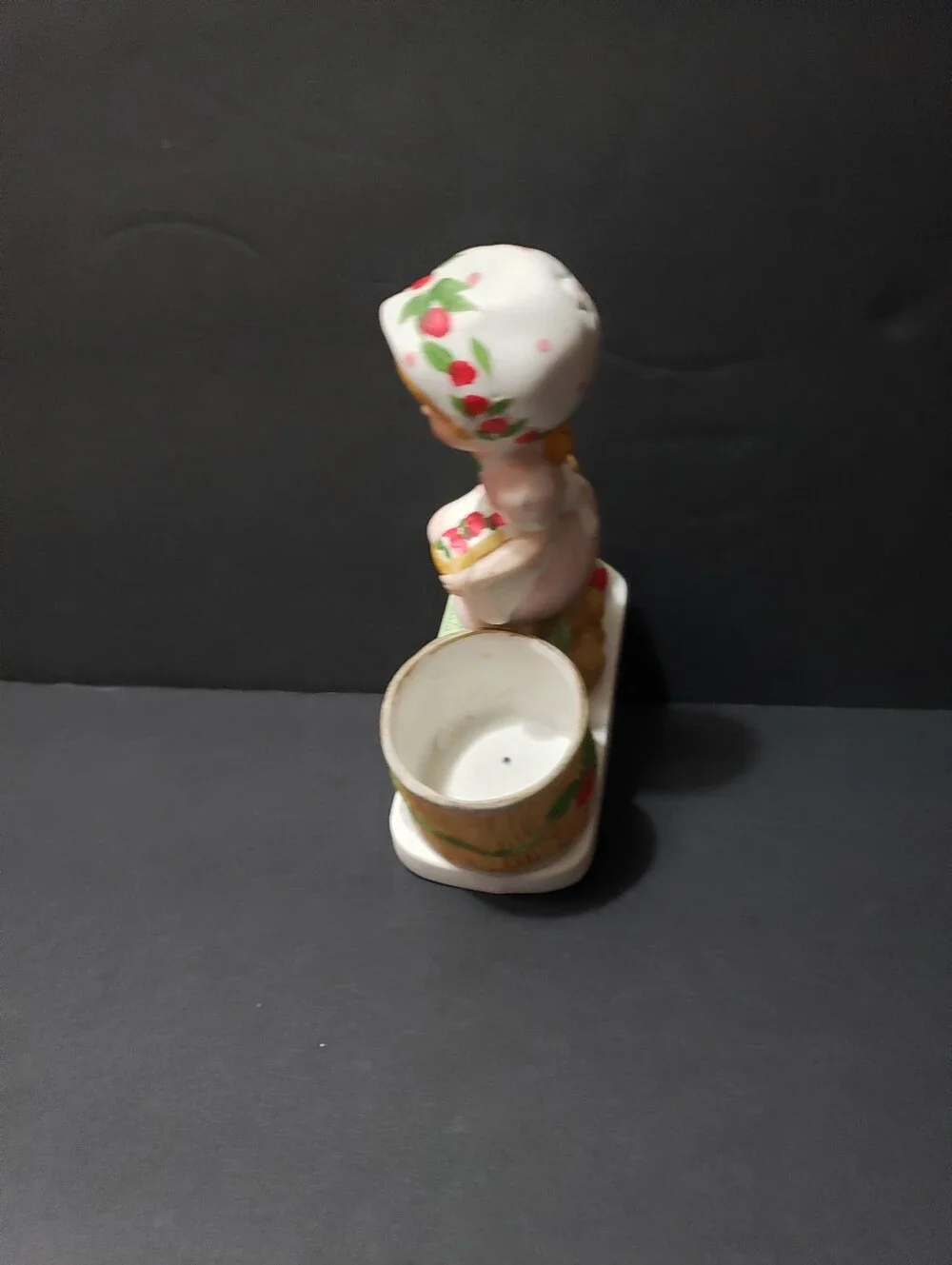 Vintage 1980 JASCO *Strawberry Patches* Votive Candle Holder